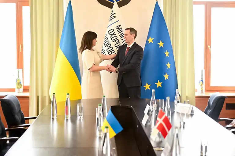 Danmarks sundhedsminister mødes med Ukraines sundhedsminister